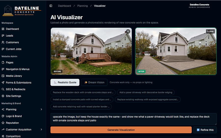 AI-Powered Estimate Builder screenshot