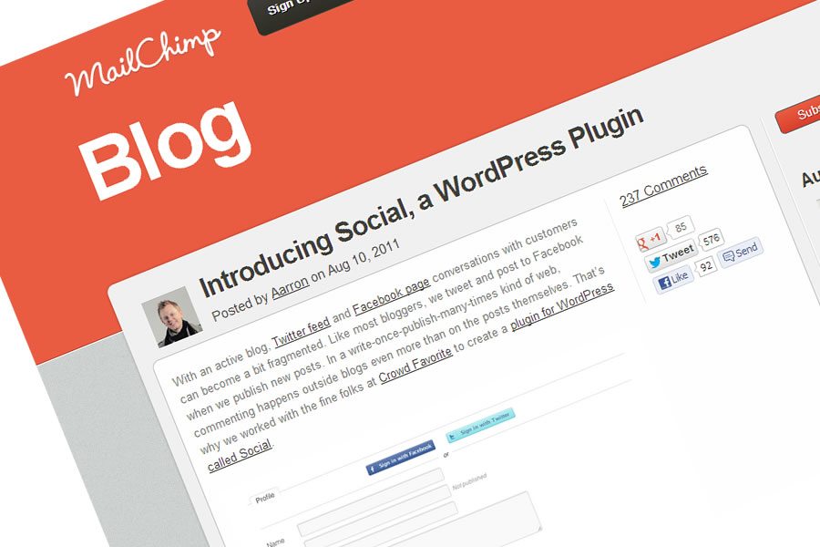 Blog, Facebook & Twitter Integration – Bring it home!